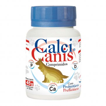 Vitamina para Cães Calci Canis Alivet Frasco 45g - Canal Agrícola