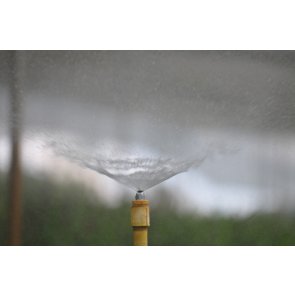 Mini Aspersor Irrigação em Latão Cromado Regulável 1/2