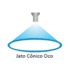 Bico de Pulverização Cerâmico KGF Jato Cônico Vazio JCV80015 - Marrom (JCV-80015)