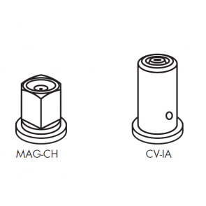 Capa Longa para Engate Rápido para Bicos da Séries MAG-CH e CV-IA Magnojet com Anel de Vedação (M273 + M217) 