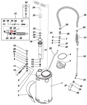 Cupilha da Válvula Super 3 para Pulverizador Inox Guarany - Kit com 10 peças - Canal Agrícola