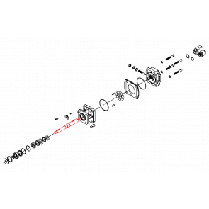 Eixo da Bomba Centrífuga para Motor Hidráulico HM1C e HM5C (3430-0852) - Canal Agrícola 